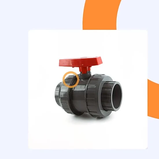 Пользовательские клапаны Сантехнические изделия Шаровой кран из ХПВХ/ПВХ/ПП для водоснабжения
