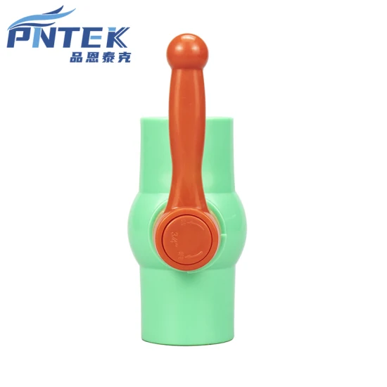 Трубопроводный фитинг ASTM Pntek PPR UPVC Компактный шаровой клапан из ПВХ